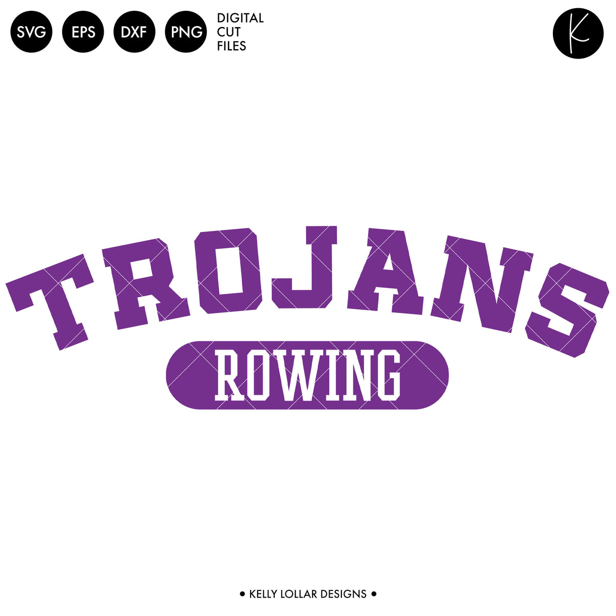 Trojans Rowing Crew Bundle | SVG DXF EPS PNG Cut Files