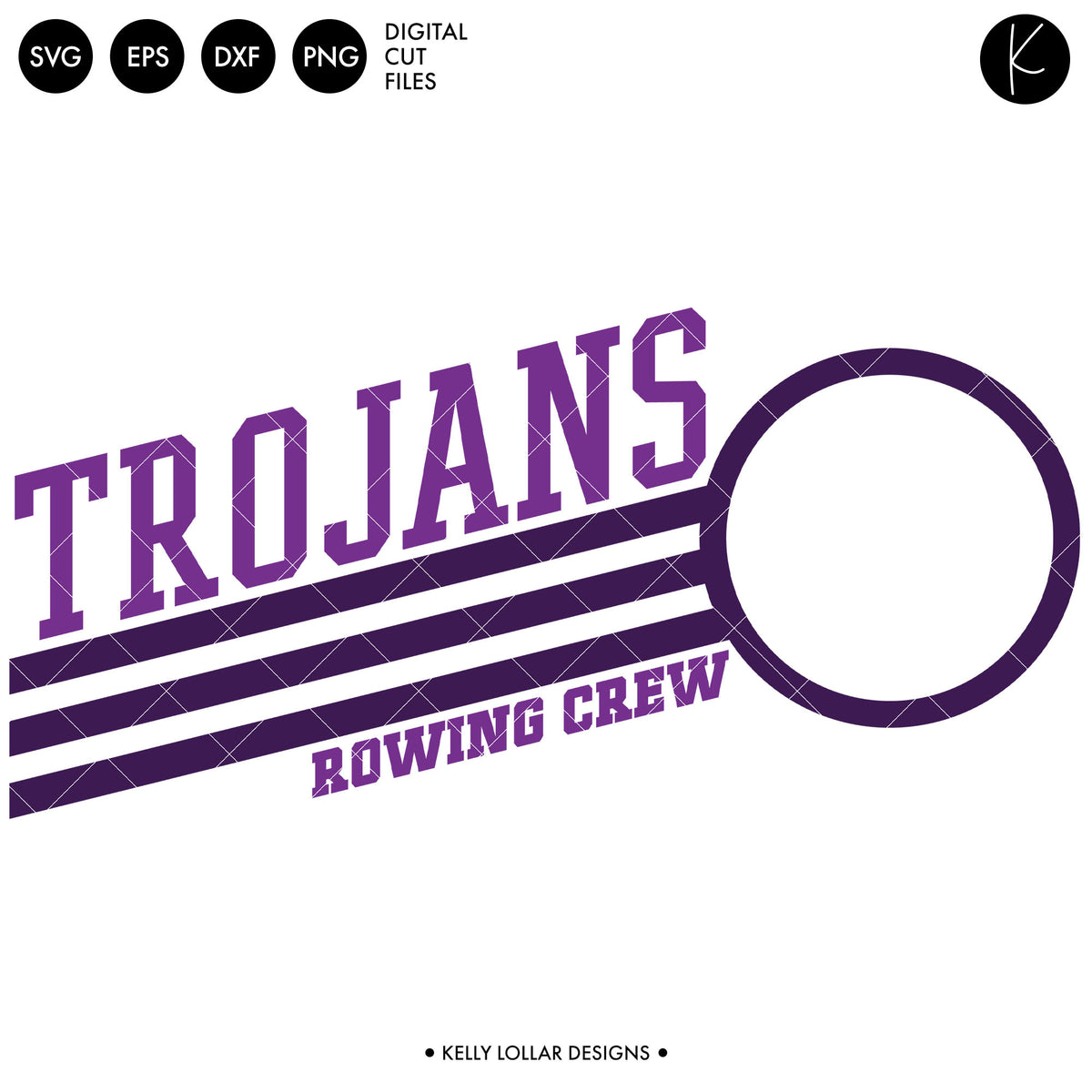 Trojans Rowing Crew Bundle | SVG DXF EPS PNG Cut Files