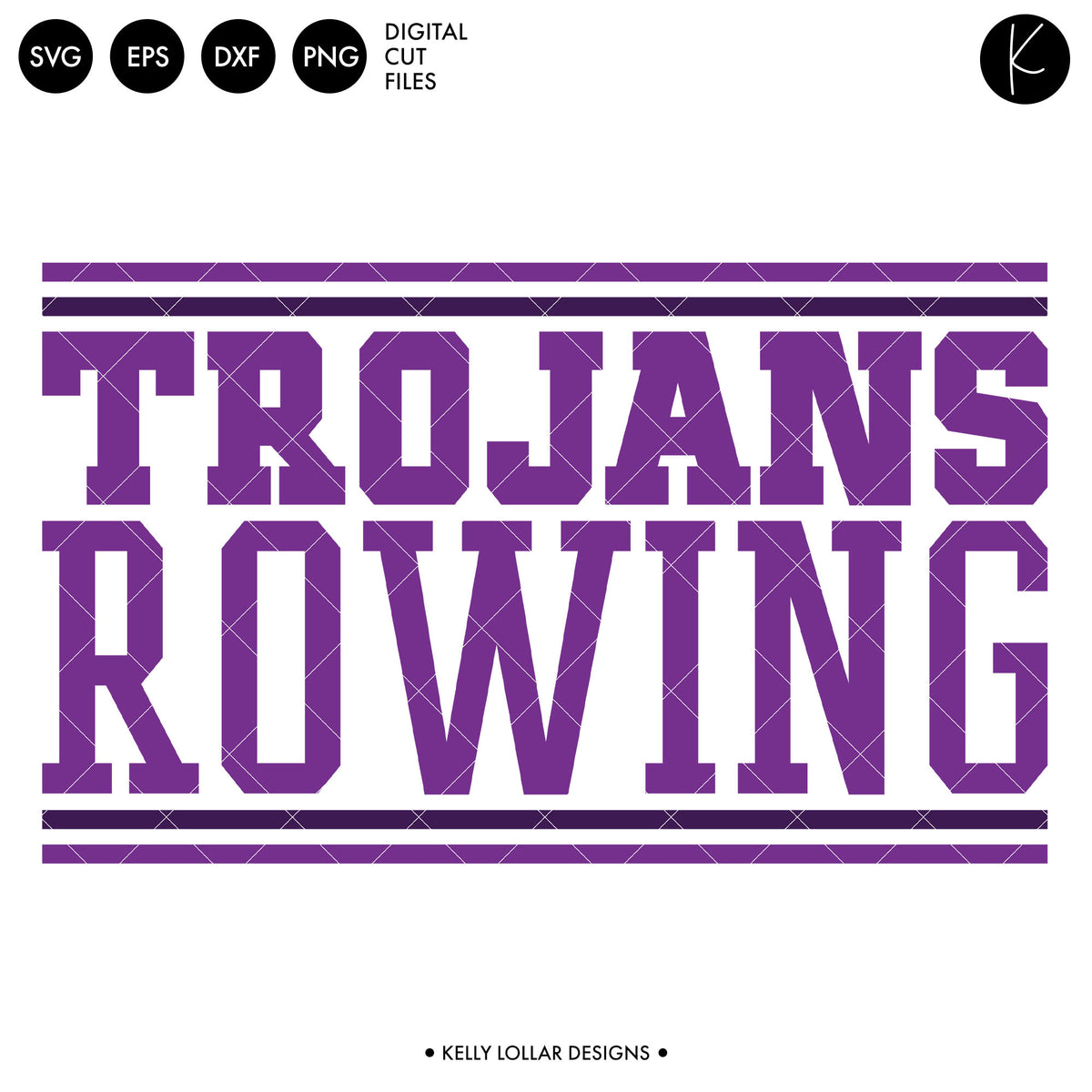 Trojans Rowing Crew Bundle | SVG DXF EPS PNG Cut Files