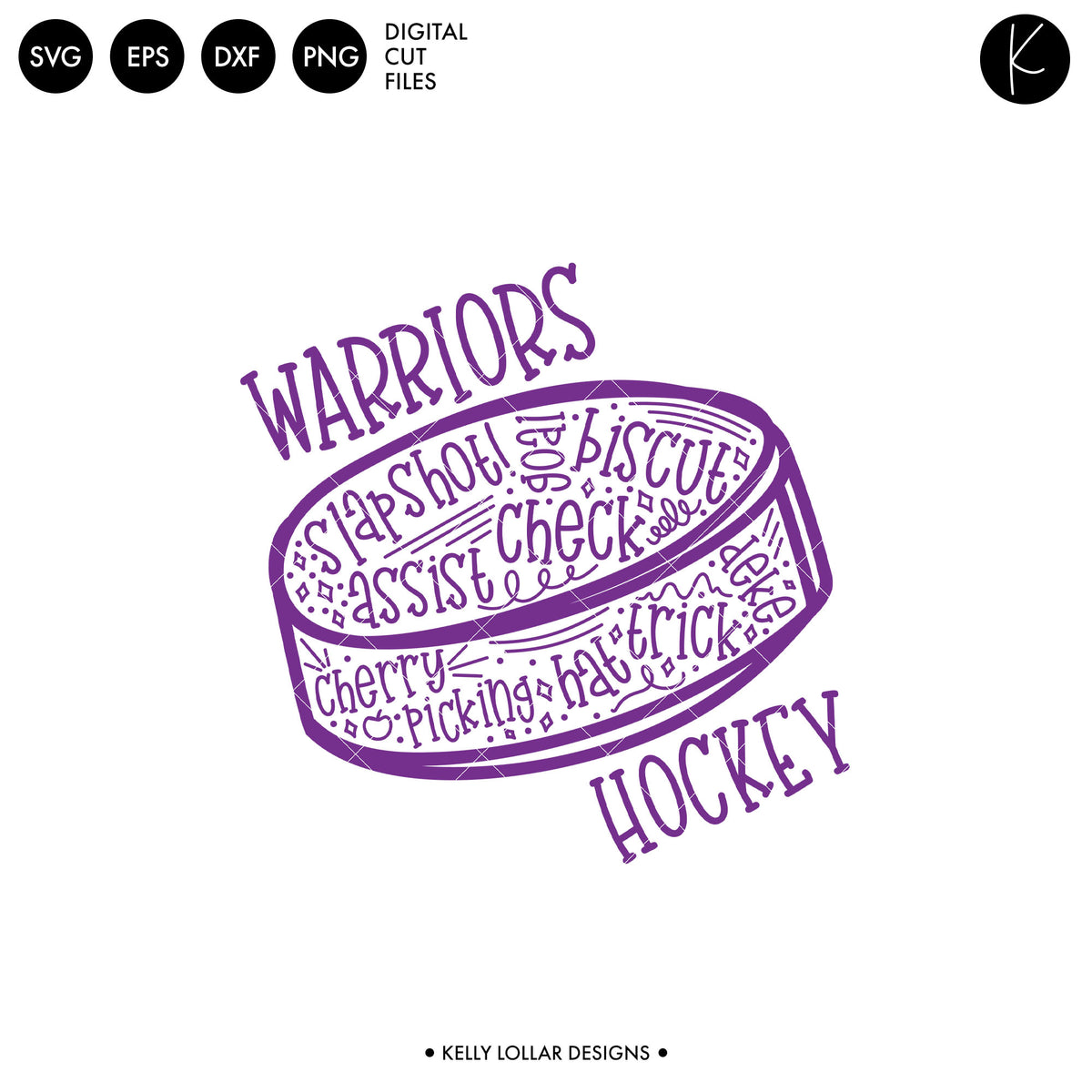 Warriors Hockey Bundle | SVG DXF EPS PNG Cut Files