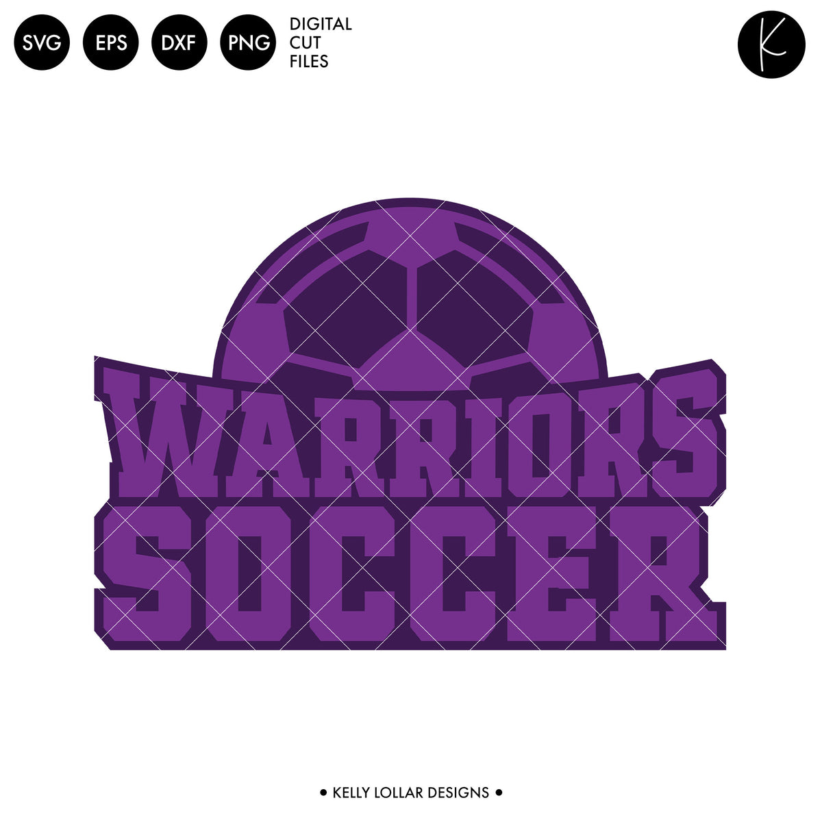 Warriors Soccer and Football Bundle | SVG DXF EPS PNG Cut Files