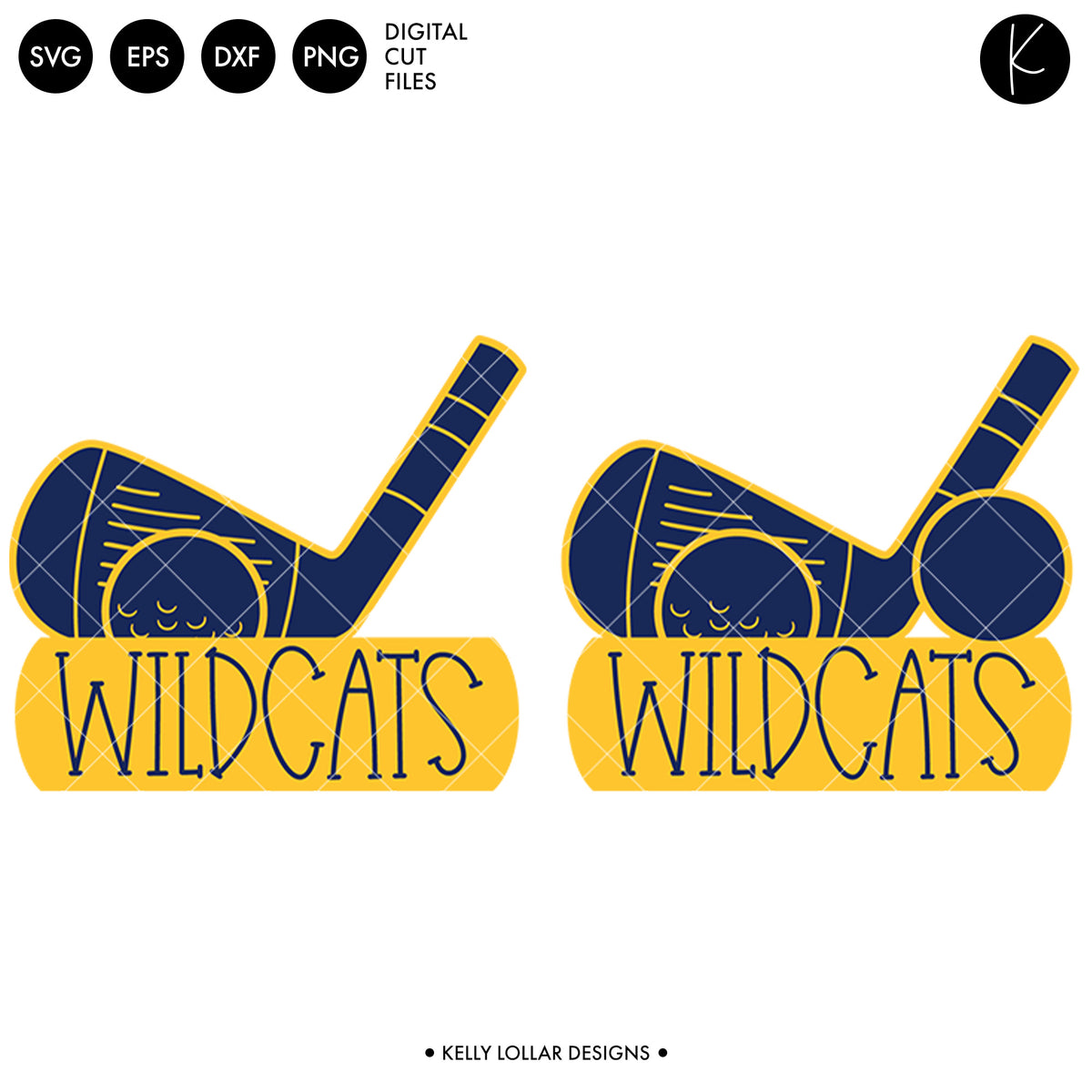 Wildcats Golf Bundle | SVG DXF EPS PNG Cut Files