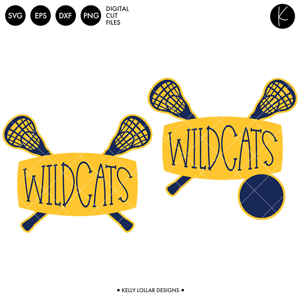 Wildcats Lacrosse Bundle | SVG DXF EPS PNG Cut Files
