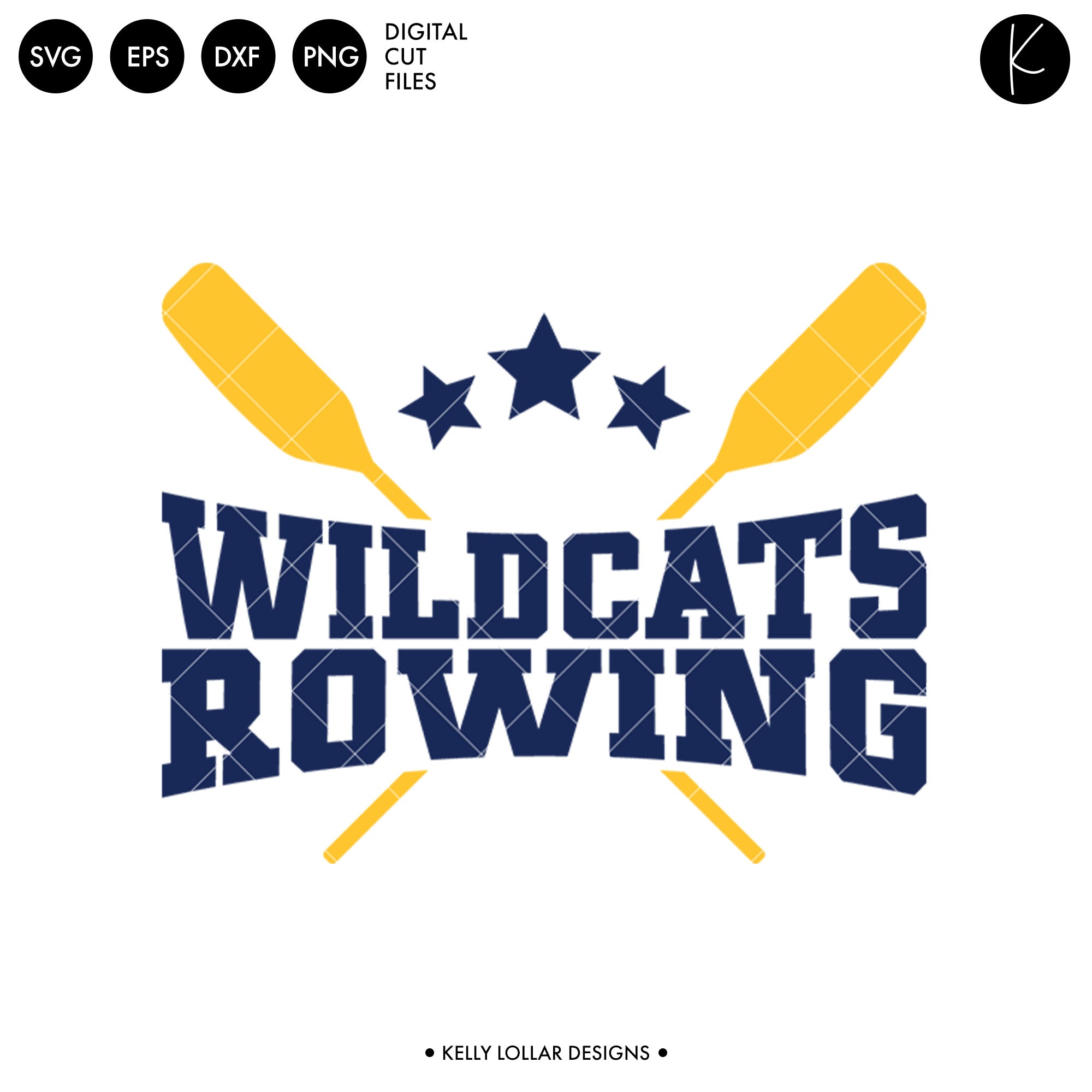 Wildcat Rowing Wildcats Rowing Crew Bundle | SVG DXF EPS PNG Cut Files - Kelly Lollar ...