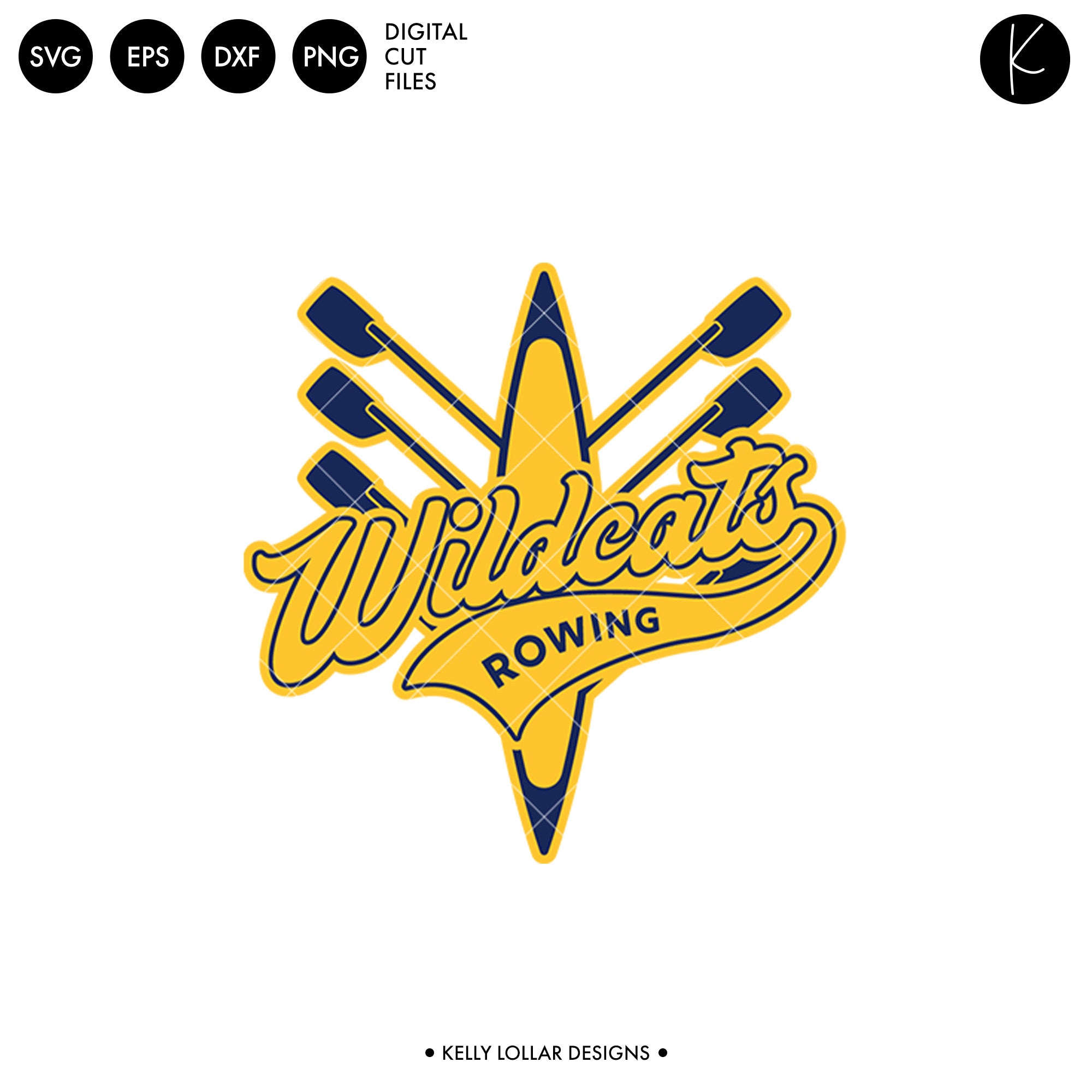 Wildcat Rowing Wildcats Rowing Crew Bundle | SVG DXF EPS PNG Cut Files - Kelly Lollar ...
