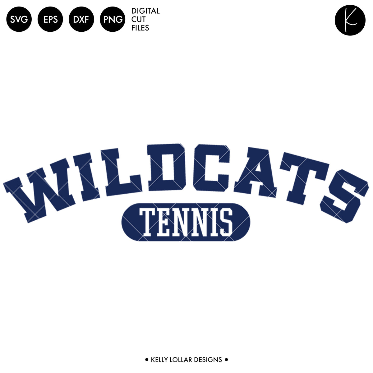 Wildcats Tennis Bundle | SVG DXF EPS PNG Cut Files