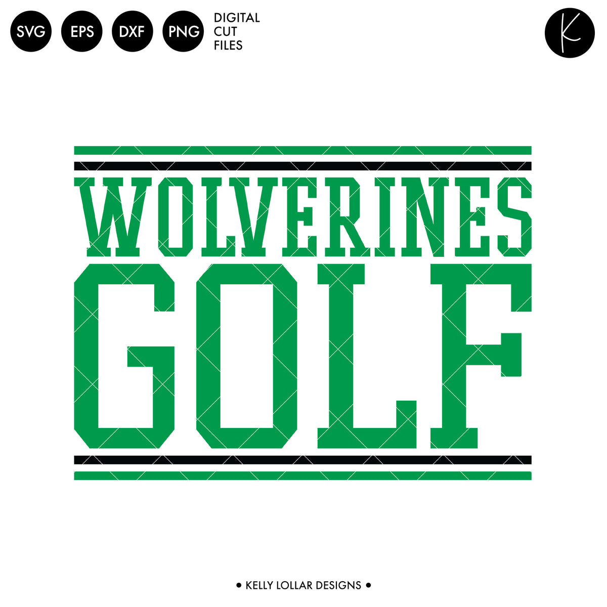 Wolverines Golf Bundle | SVG DXF EPS PNG Cut Files