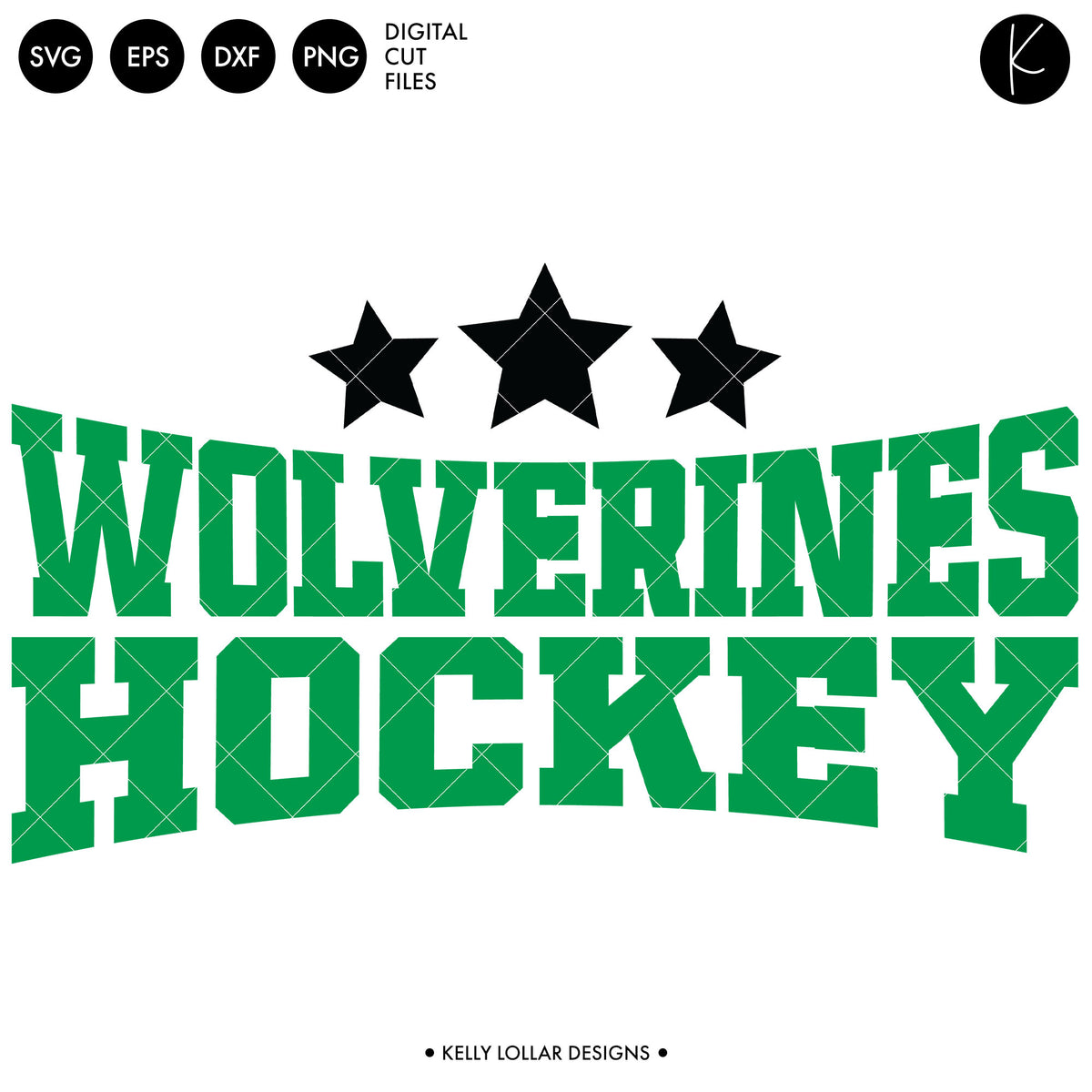 Wolverines Hockey Bundle | SVG DXF EPS PNG Cut Files