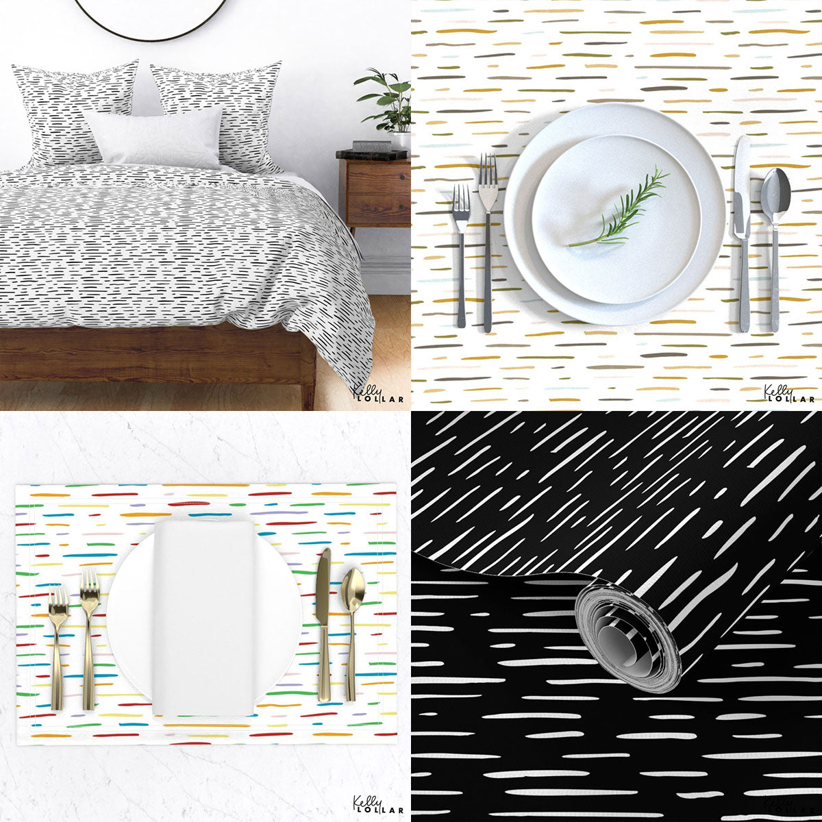 Inky Doodles Collection, Inky Lines 2 Pattern by Kelly Lollar