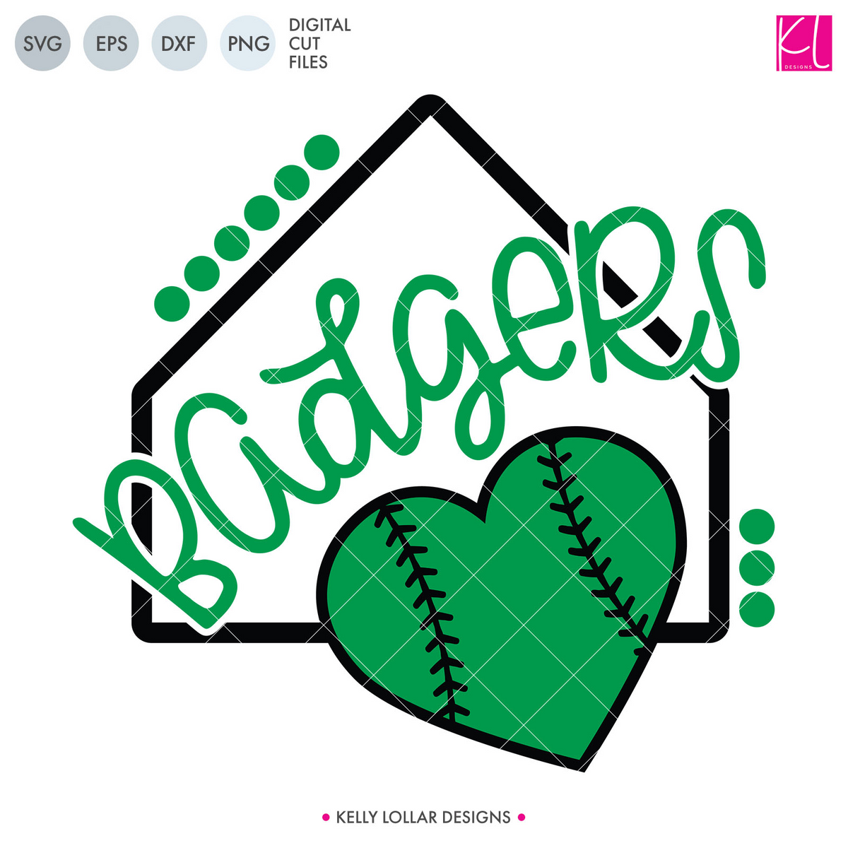 Badgers Baseball &amp; Softball Bundle | SVG DXF EPS PNG Cut Files