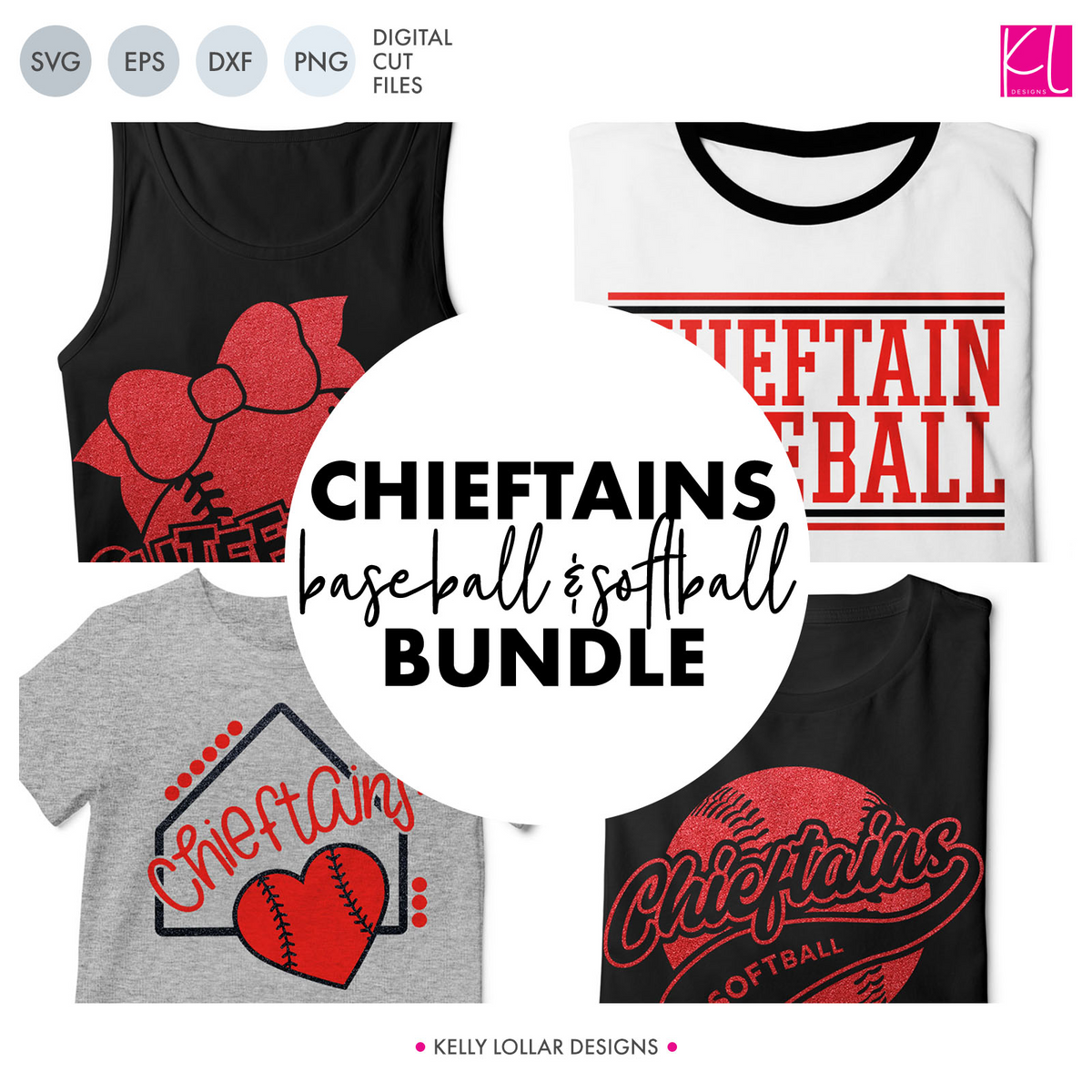 Chieftains Baseball &amp; Softball Bundle | SVG DXF EPS PNG Cut Files