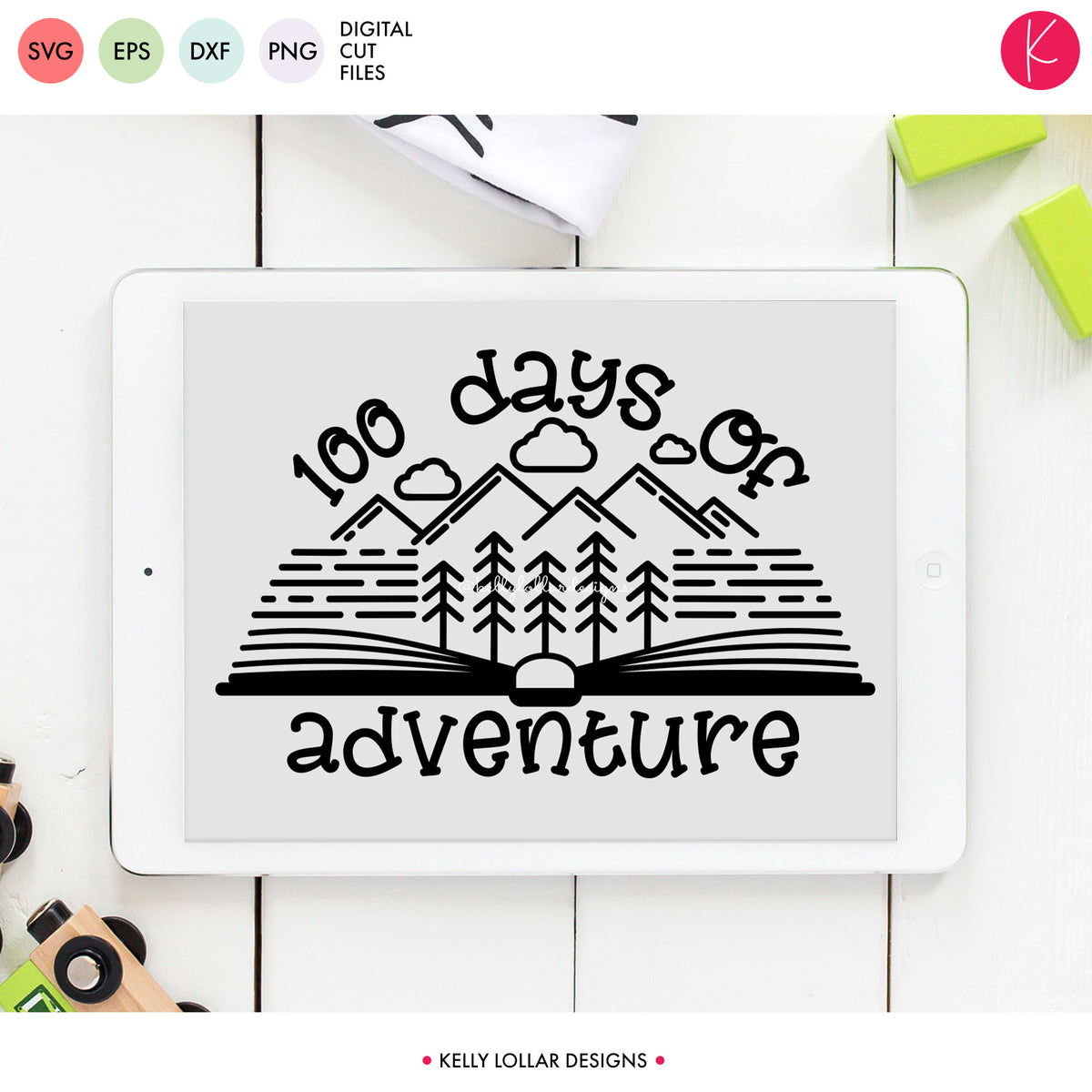 100 Days of Adventure | SVG DXF EPS PNG Cut Files