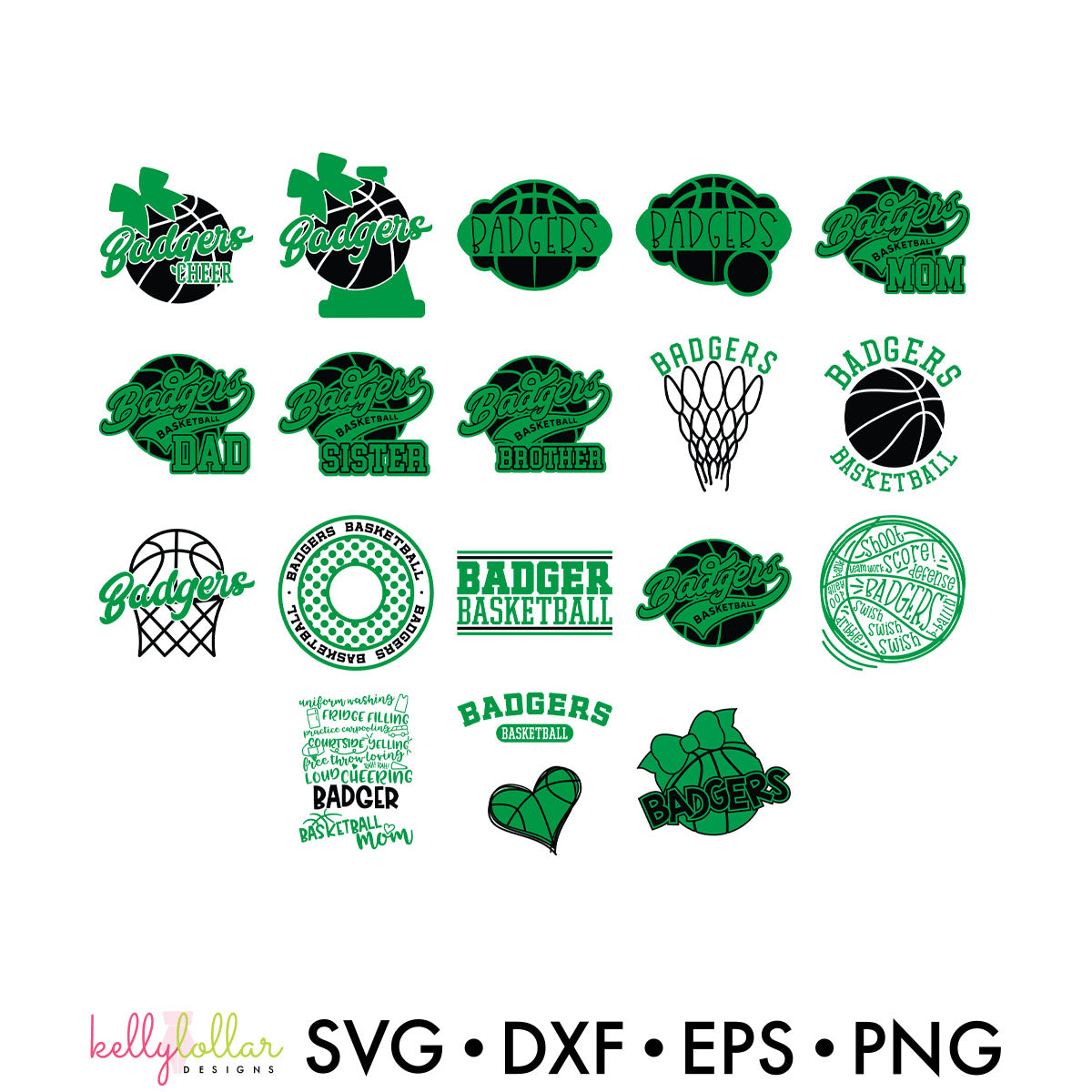 Badgers Everything Spirit Bundle | SVG DXF EPS PNG Cut Files