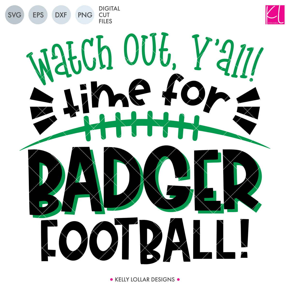 Badgers Football Bundle | SVG DXF EPS PNG Cut Files