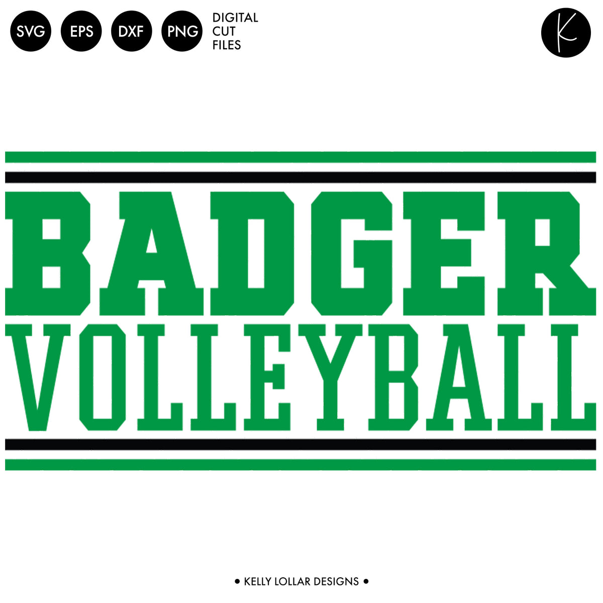Badgers Volleyball Bundle | SVG DXF EPS PNG Cut Files