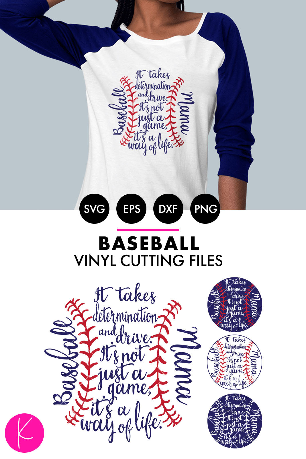Baseball Mama | SVG DXF EPS PNG Cut Files