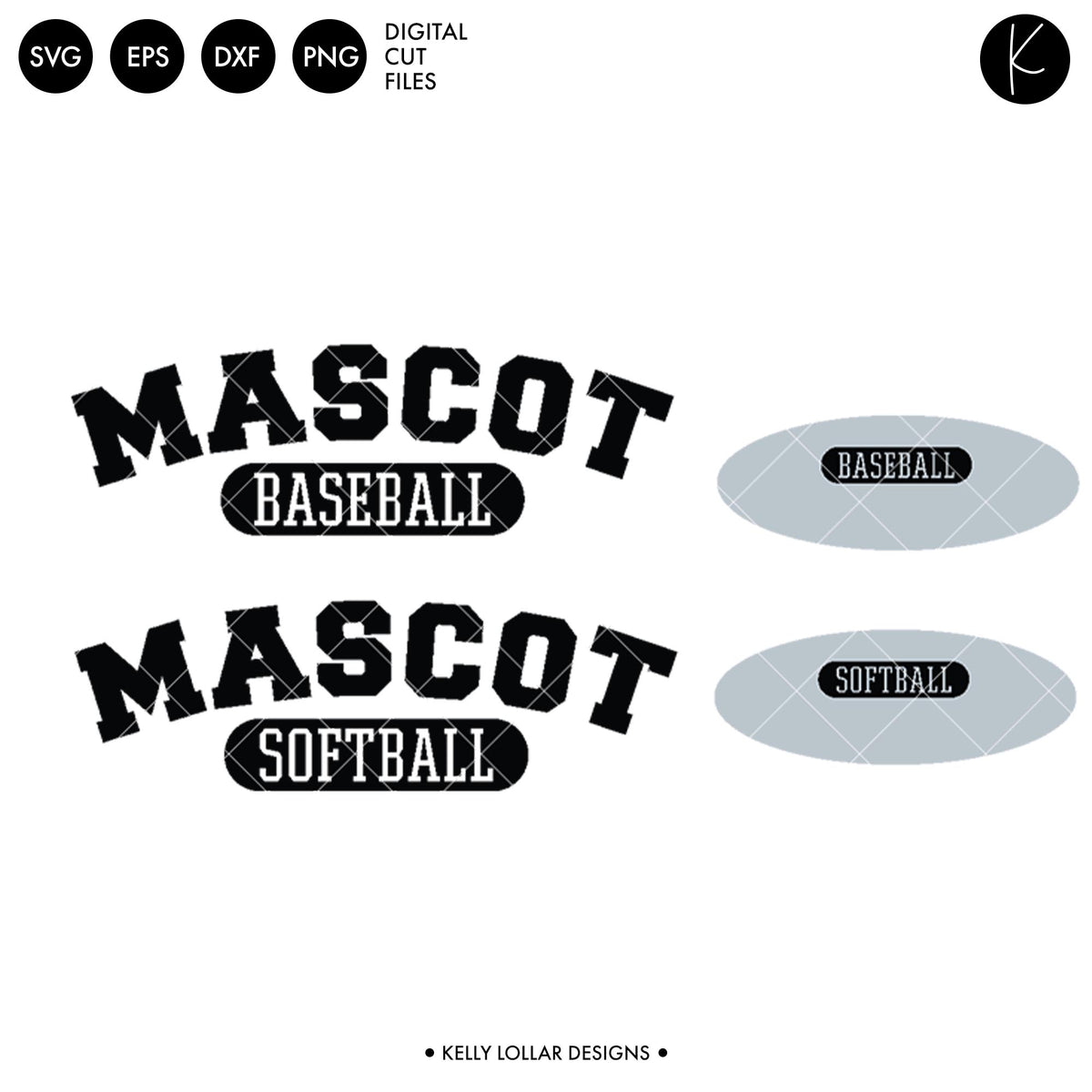 Baseball and Softball DIY Bundle | SVG DXF EPS PNG Cut Files