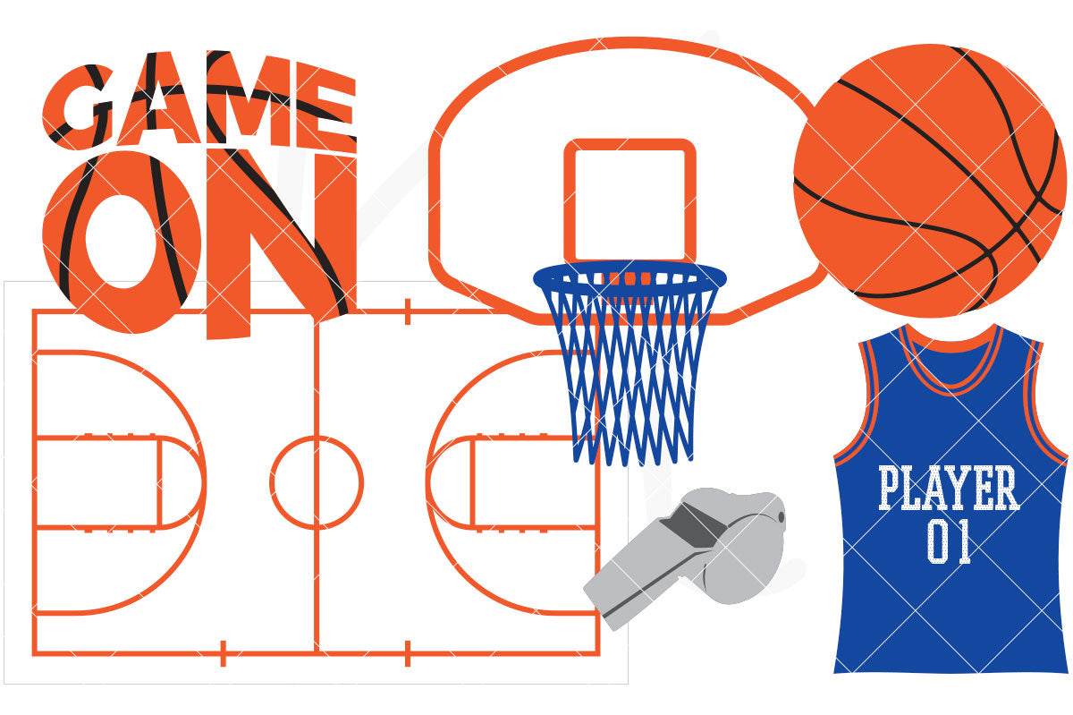 Collection of basketball svg files to add to your next sports project. Designed for both vinyl and paper crafts to celebrate your player