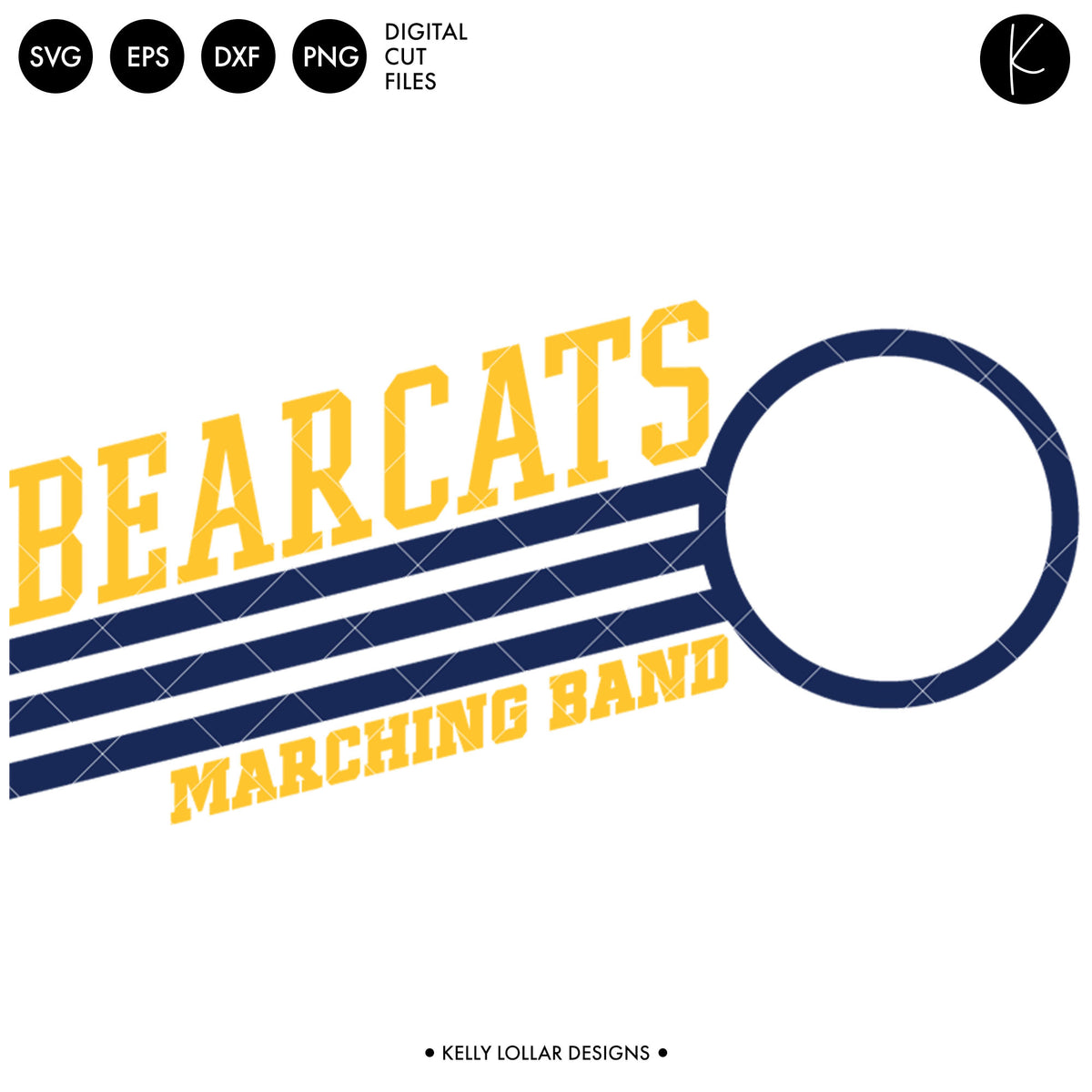 Bearcats Band Bundle | SVG DXF EPS PNG Cut Files