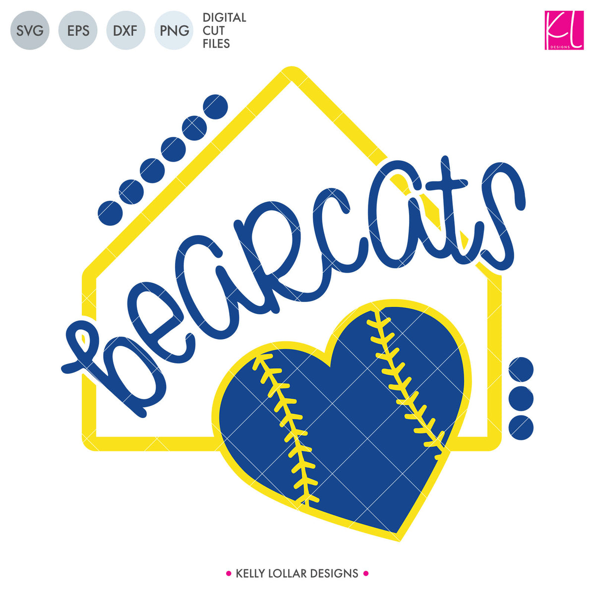 Bearcats Baseball &amp; Softball Bundle | SVG DXF EPS PNG Cut Files