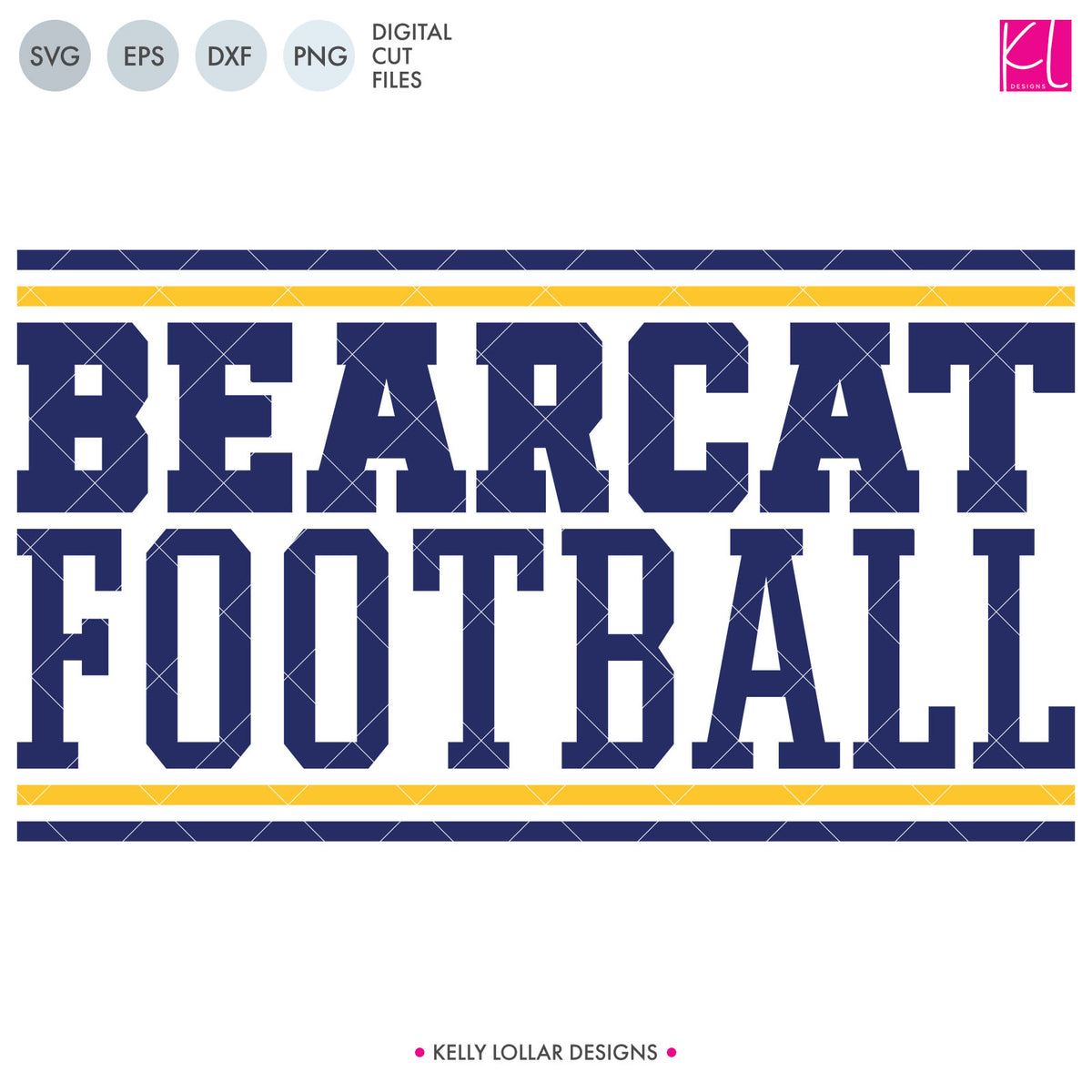 Bearcats Football Bundle | SVG DXF EPS PNG Cut Files