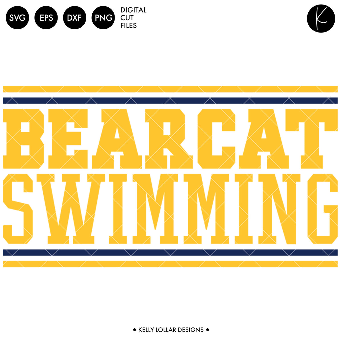 Bearcats Swim Bundle | SVG DXF EPS PNG Cut Files