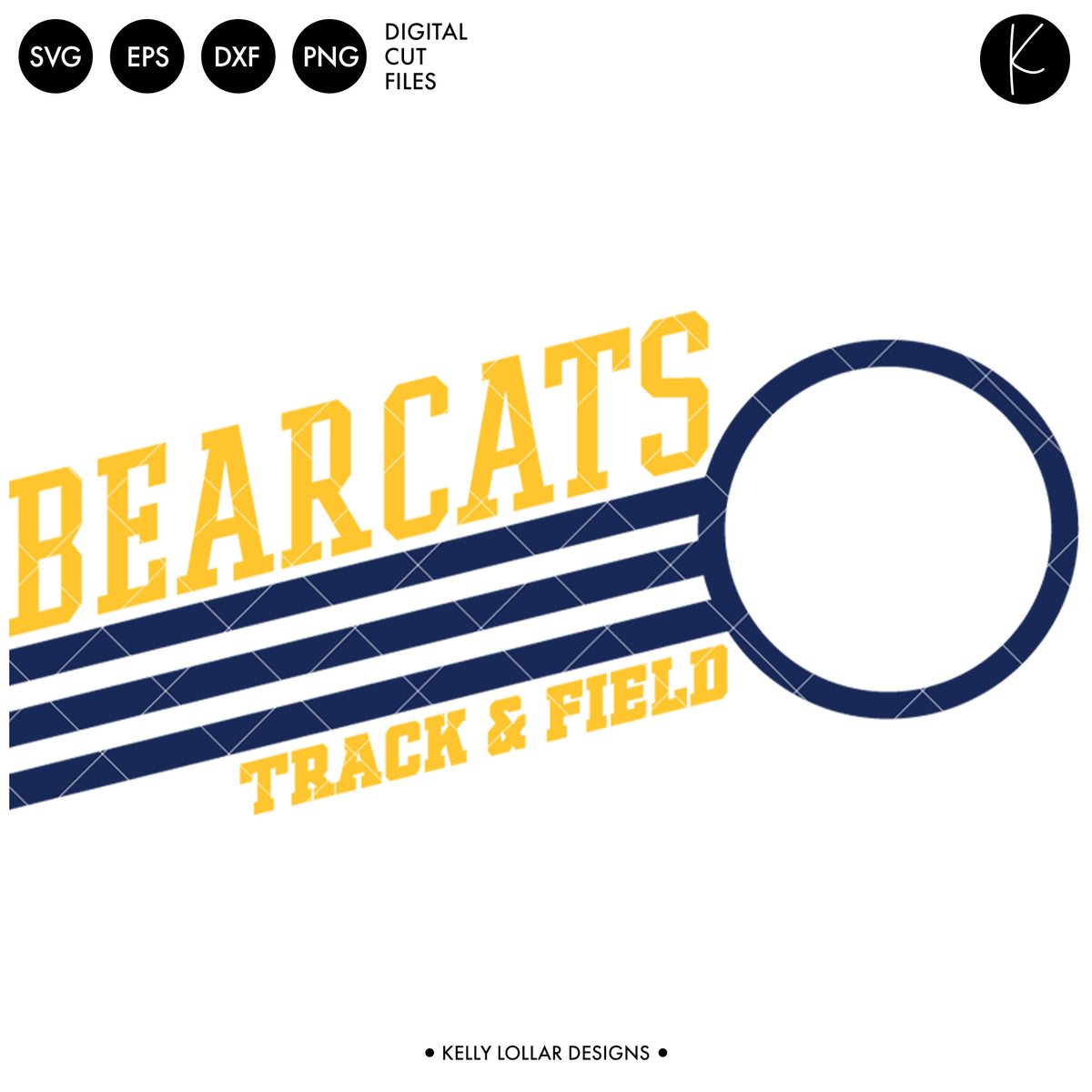 Bearcats Track &amp; Field Bundle | SVG DXF EPS PNG Cut Files