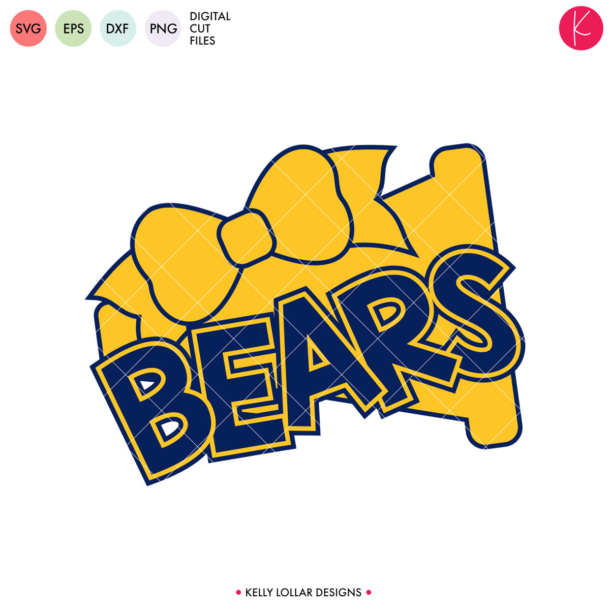 Bears Cheer Bundle | SVG DXF EPS PNG Cut Files