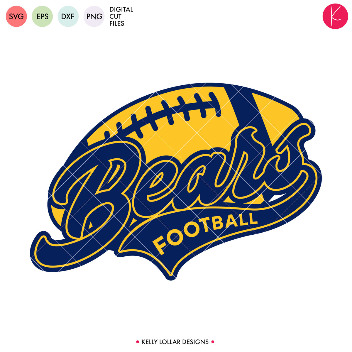 Bears Football Bundle | SVG DXF EPS PNG Cut Files