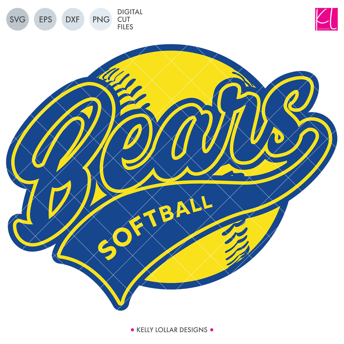 Bears Baseball &amp; Softball Bundle | SVG DXF EPS PNG Cut Files