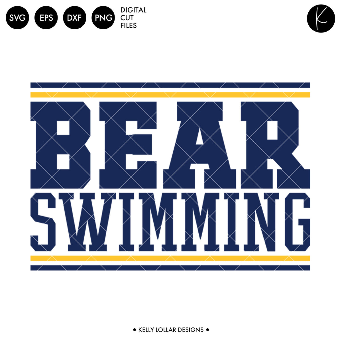 Bears Swim Bundle | SVG DXF EPS PNG Cut Files