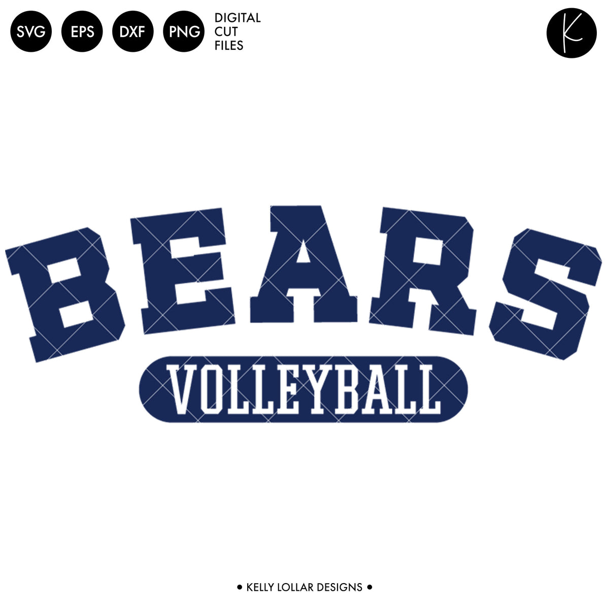 Bears Volleyball Bundle | SVG DXF EPS PNG Cut Files