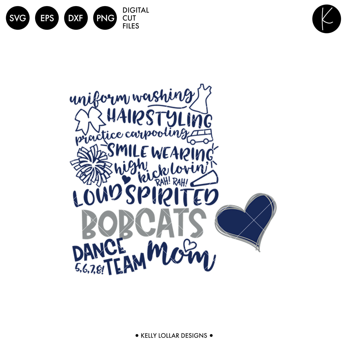 Bobcats Dance Bundle | SVG DXF EPS PNG Cut Files