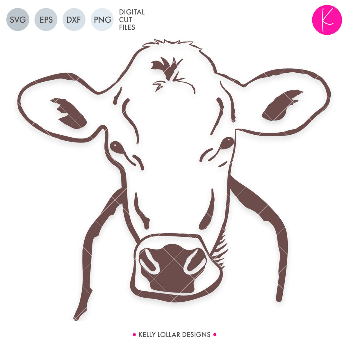 Brown Swiss Cow | SVG DXF EPS PNG Cut Files