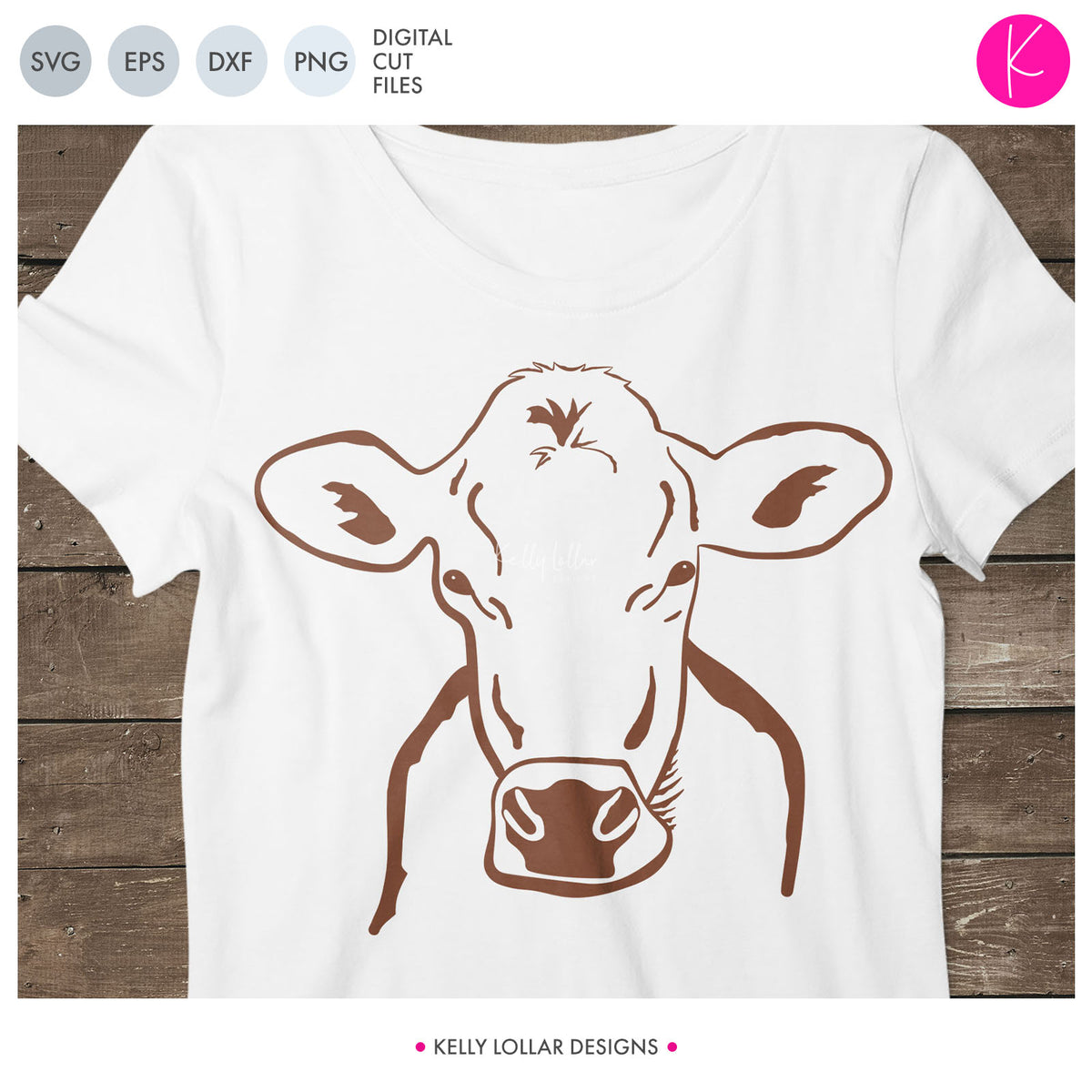 Brown Swiss Cow | SVG DXF EPS PNG Cut Files