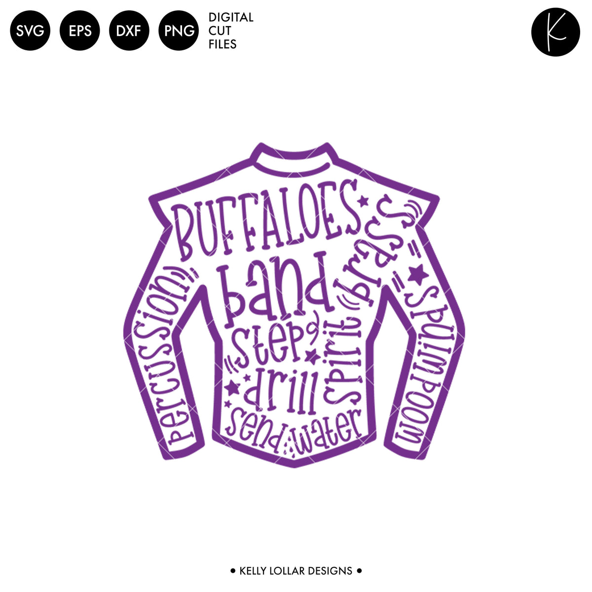 Buffaloes Band Bundle | SVG DXF EPS PNG Cut Files