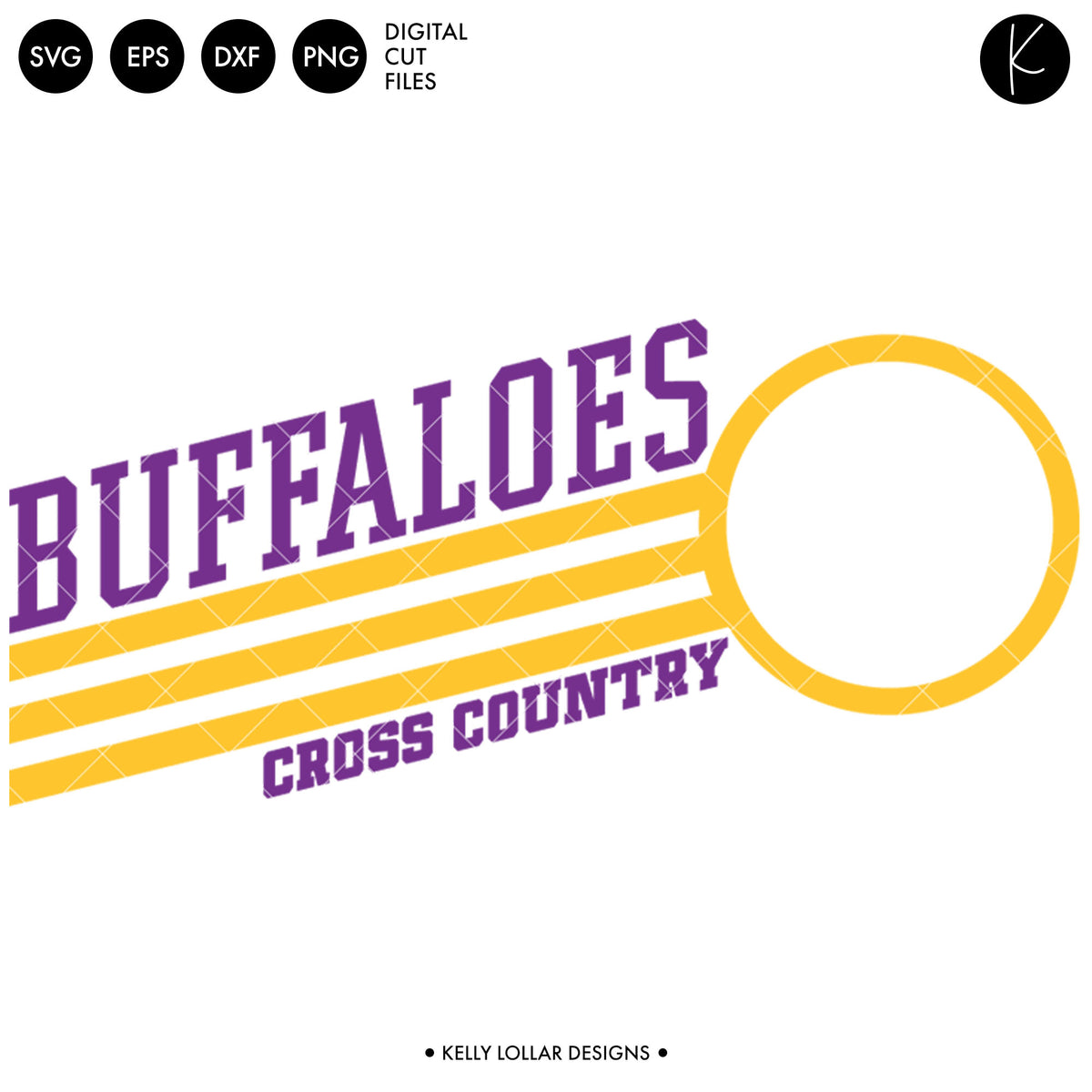Buffaloes Cross Country Bundle | SVG DXF EPS PNG Cut Files