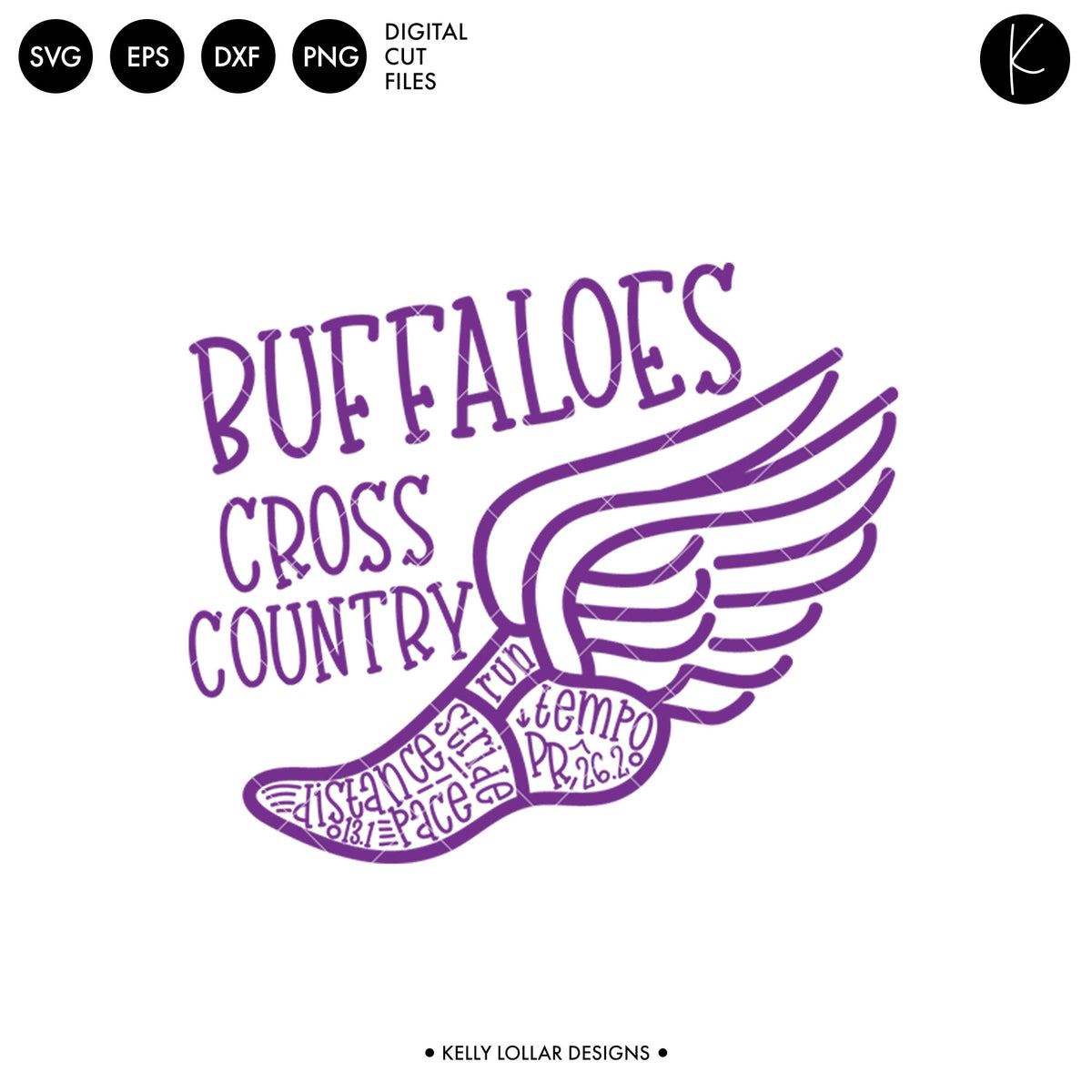Buffaloes Cross Country Bundle | SVG DXF EPS PNG Cut Files