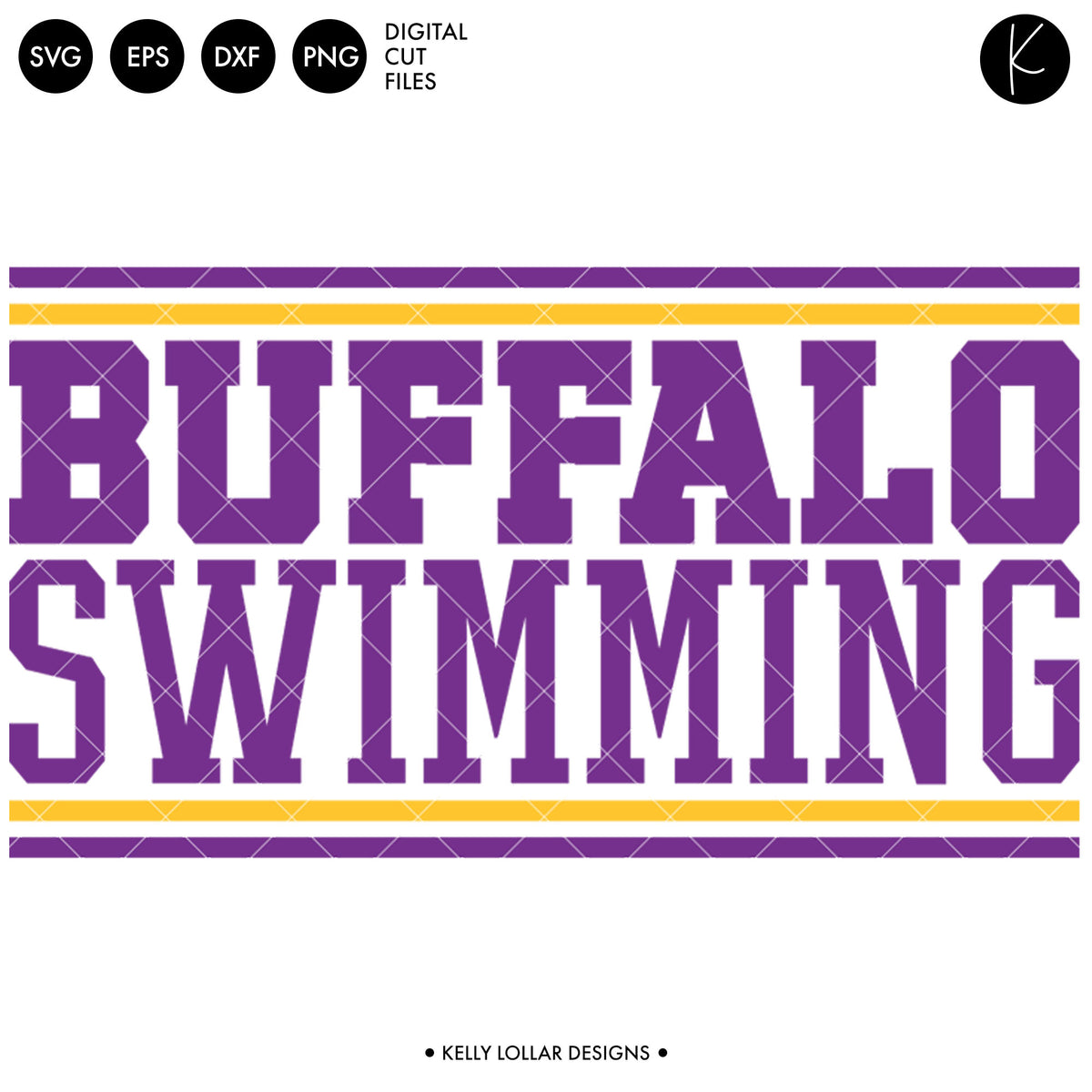 Buffaloes Swim Bundle | SVG DXF EPS PNG Cut Files