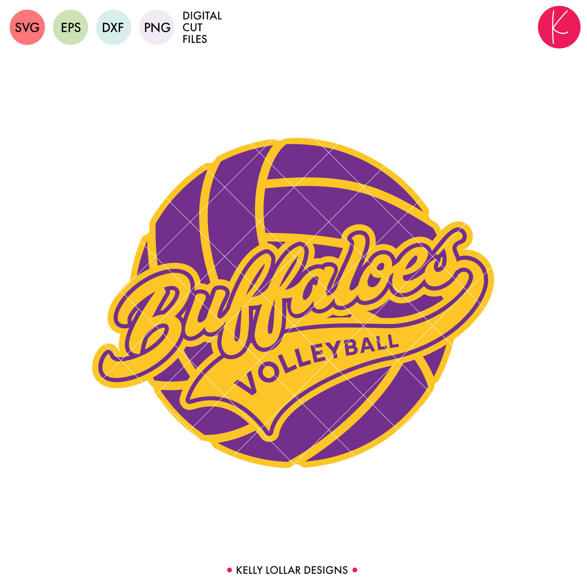 Buffaloes Volleyball Bundle | SVG DXF EPS PNG Cut Files
