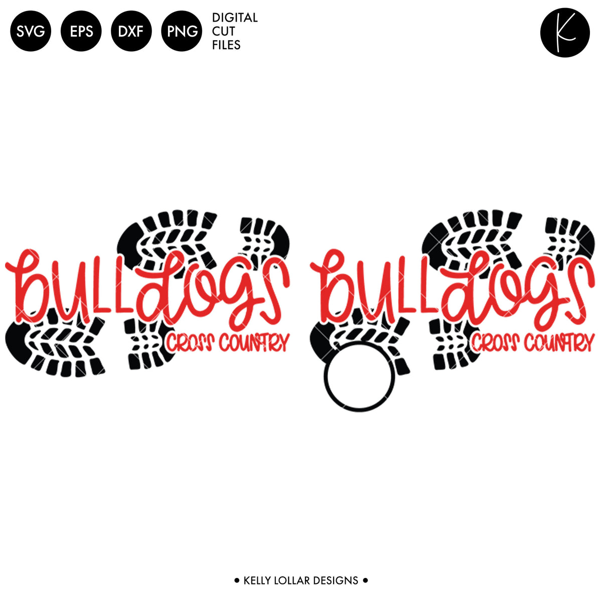 Bulldogs Cross Country Bundle | SVG DXF EPS PNG Cut Files