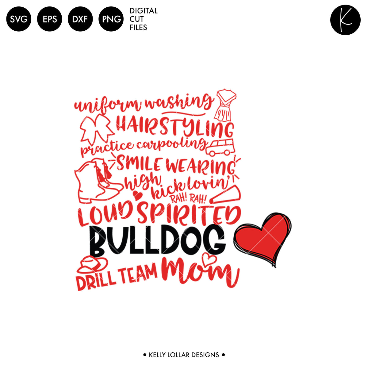 Bulldogs Drill Bundle | SVG DXF EPS PNG Cut Files