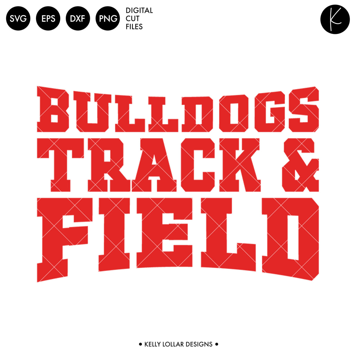 Bulldogs Track &amp; Field Bundle | SVG DXF EPS PNG Cut Files