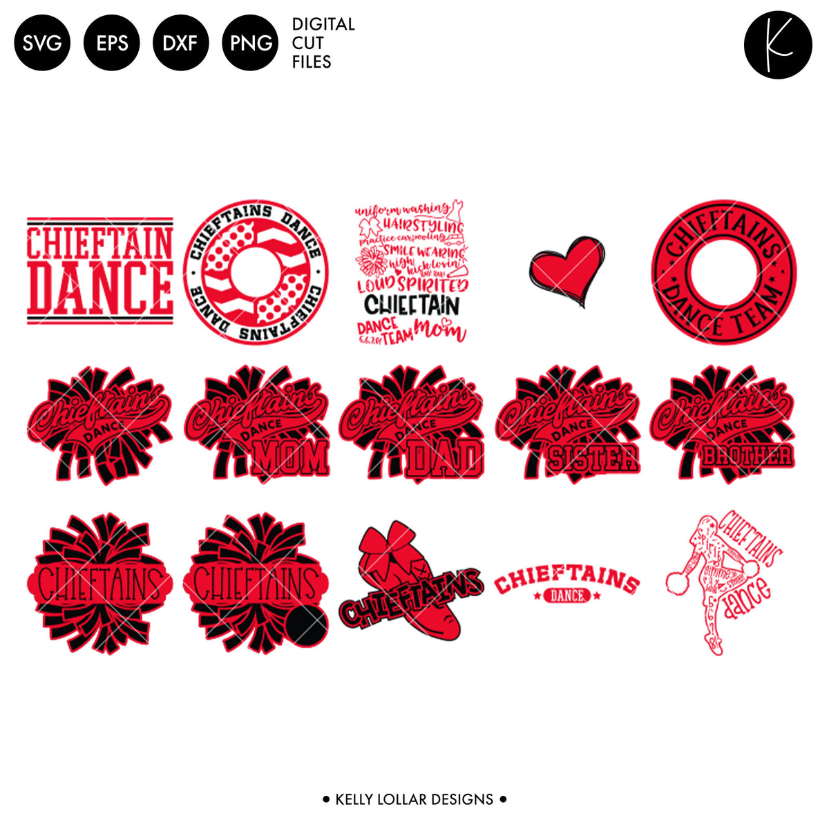 Chieftains Dance Bundle | SVG DXF EPS PNG Cut Files
