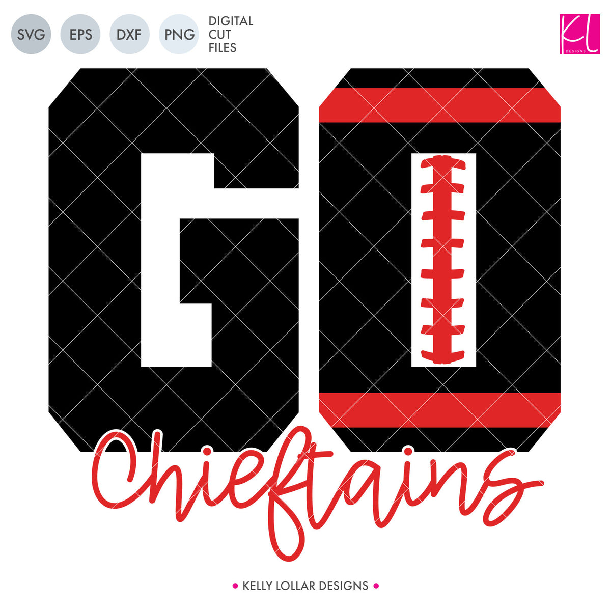 Chieftains Football Bundle | SVG DXF EPS PNG Cut Files