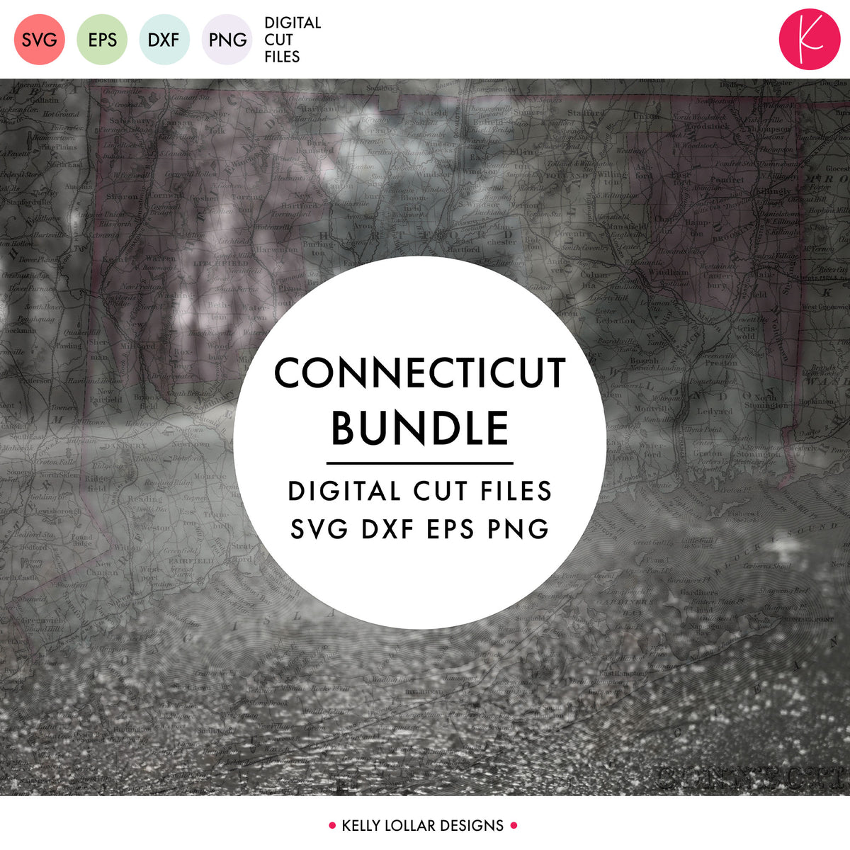 Connecticut State Bundle | SVG DXF EPS PNG Cut Files