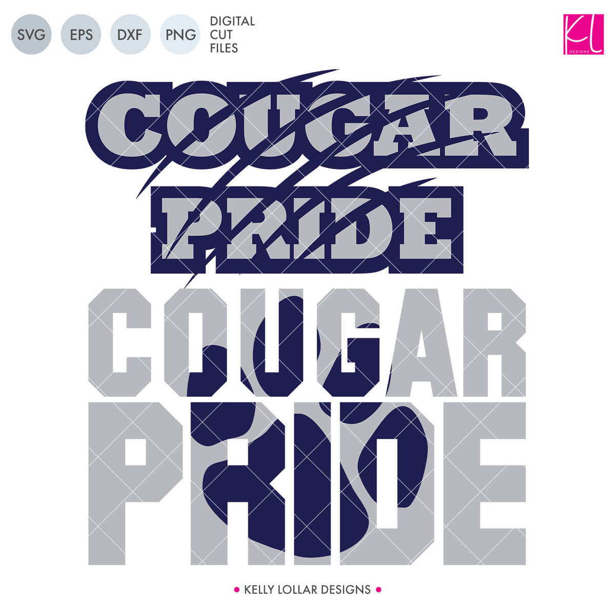 Cougars Mascot Bundle | SVG DXF EPS PNG Cut Files