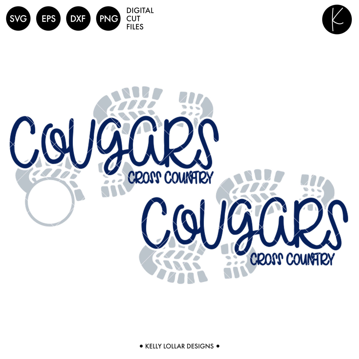 Cougars Cross Country Bundle | SVG DXF EPS PNG Cut Files