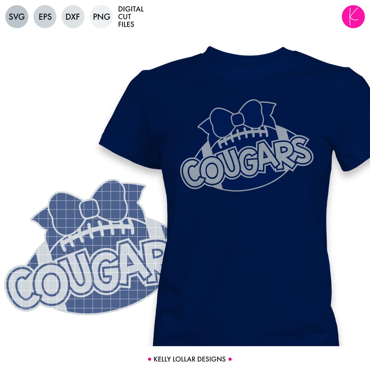 Cougars Football Bundle | SVG DXF EPS PNG Cut Files