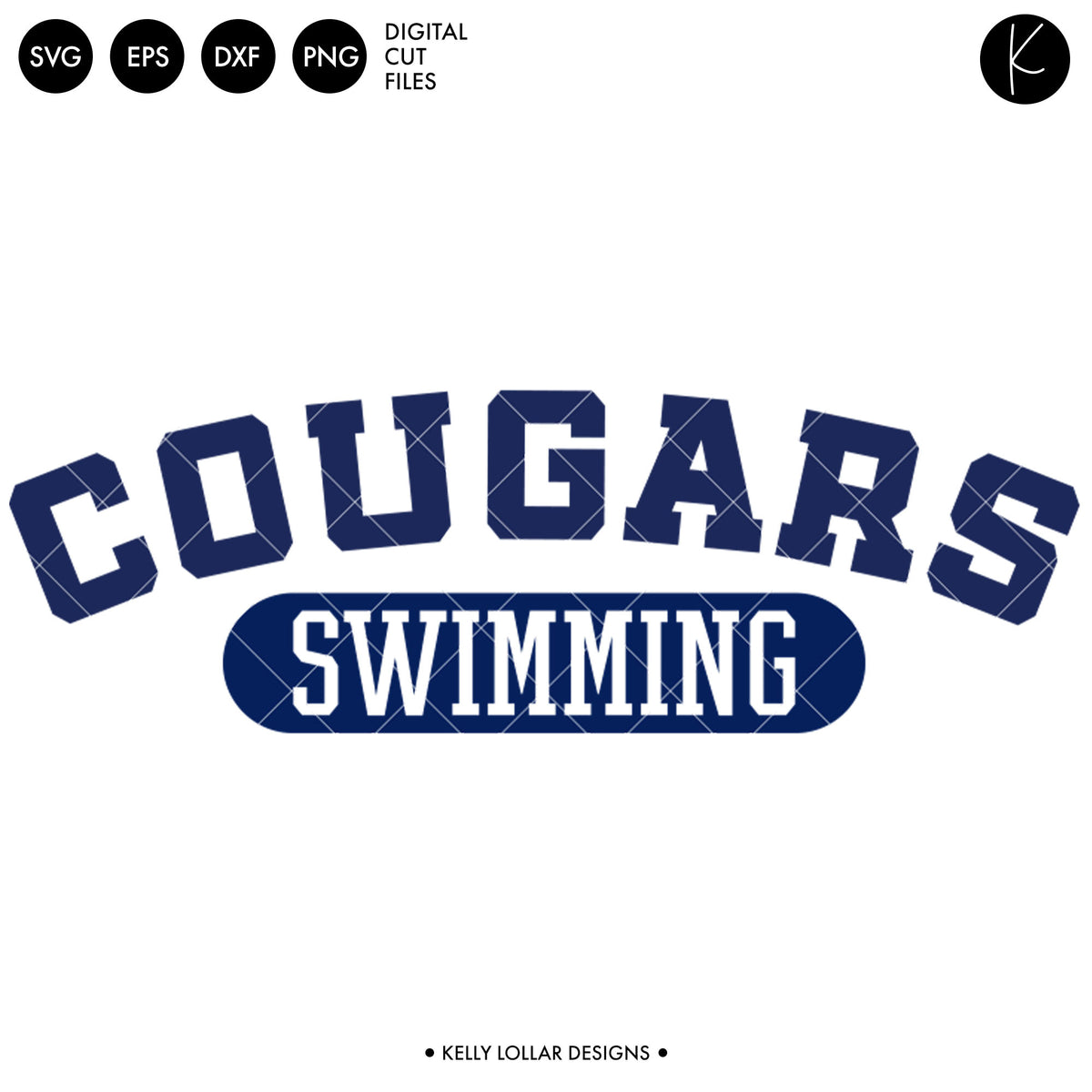 Cougars Swim Bundle | SVG DXF EPS PNG Cut Files